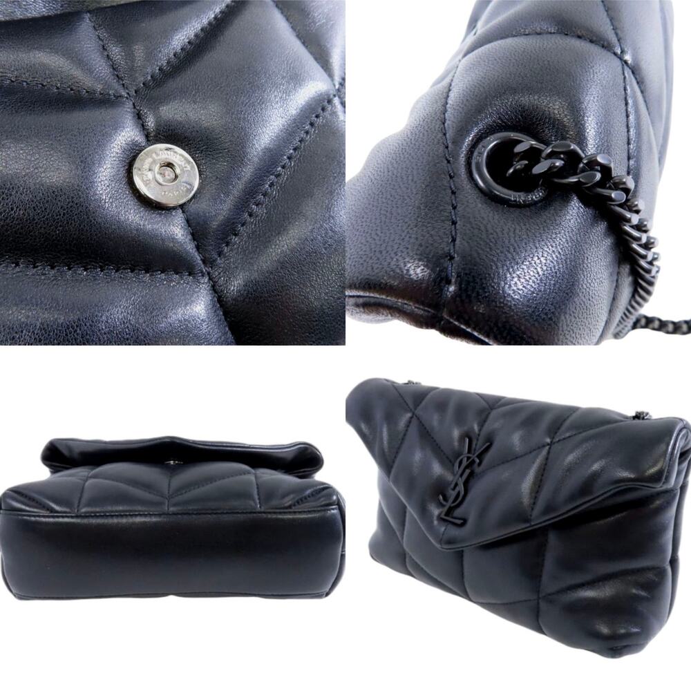 💎✨BEAUTIFUL✨💎 Authentic SAINT LAURENT YSL Leather Puffer Toy Bag Black - Picture 5 of 7